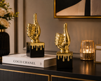 Golden Thumbs Up Decorative Statue