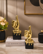 Golden Thumbs Up Decorative Statue