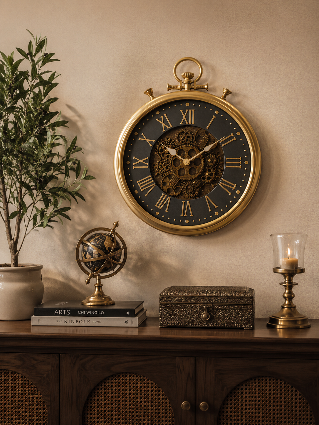 Antique-style wall clock