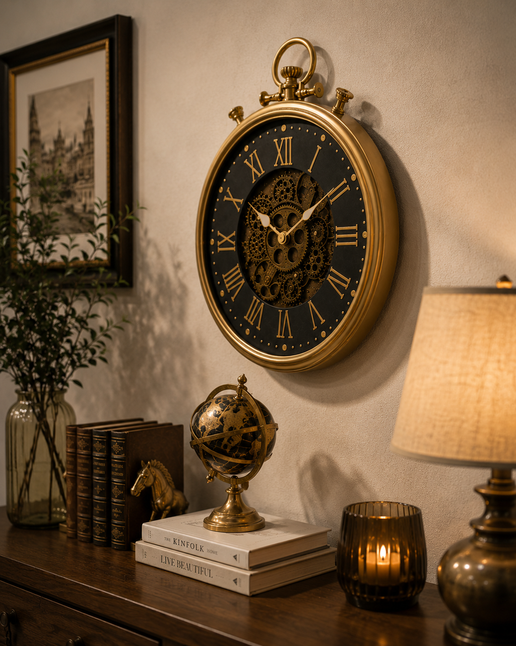 Antique-style wall clock