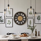 Luxury Black & Gold Wall Clock – Modern 3D Oversized Number Decorative Clock