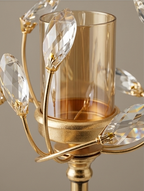 Candleholders Candlestick Holders Crystal,Light Luxury Retro Romantic Dining Table Candlestick Decorations, Home Candlelight Dinner Candelabras