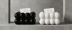 CERAMIC BUBBLE DESIGN TISSUE BOX HOLDER – LUXURY VILLA TABLETOP DECOR