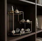 3 Layer Marble Cosmetic Makeup Organizer Rack