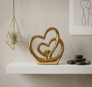 Gold-finished sculpture