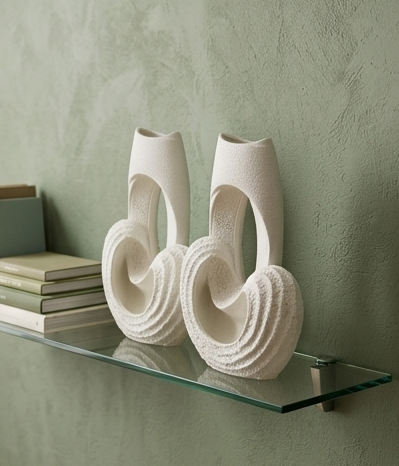 Decorahaus Unity Flow abstract speckled decorative vases