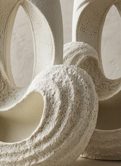 Decorahaus Unity Flow abstract speckled decorative vases