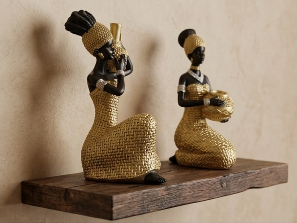 Dwelloria resin figurines, a 3-piece set