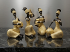 Dwelloria resin figurines, a 3-piece set