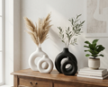 Sawoake doughnut ceramic vases