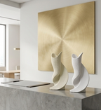Textured sculptural ceramic vases