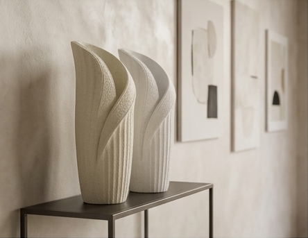 Merlin Living Quartet 3D-printed ceramic vases