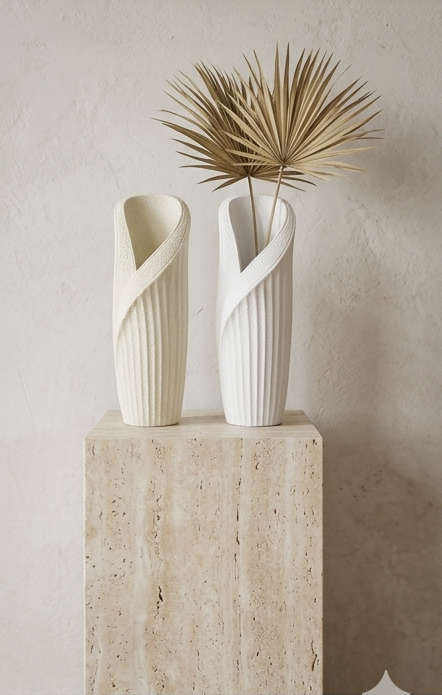 Merlin Living Quartet 3D-printed ceramic vases