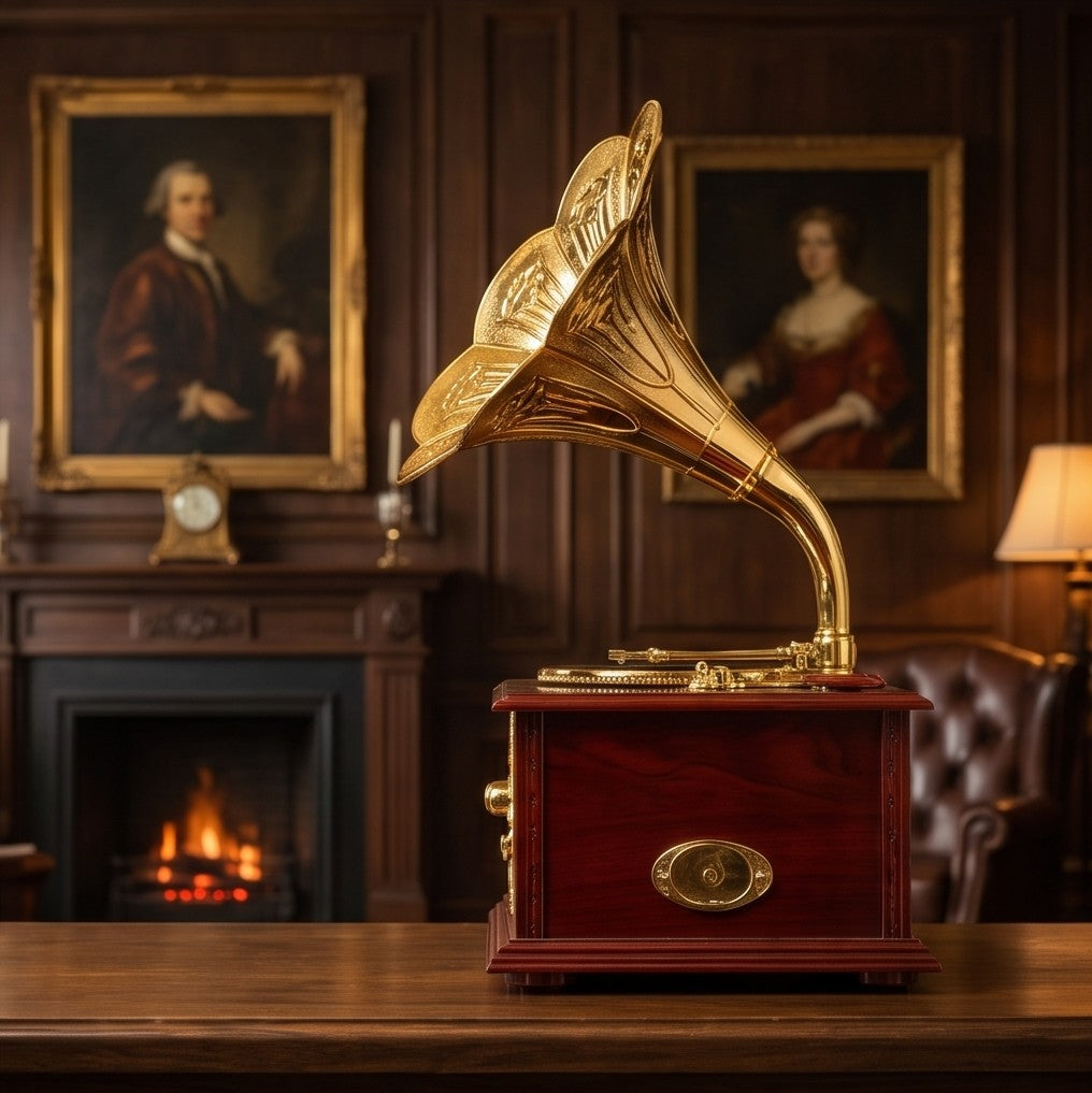 Vintage Gramophone Music Player
