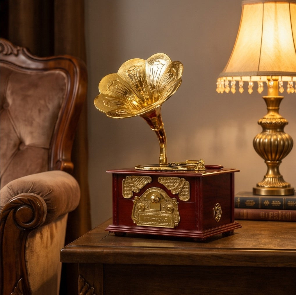 Vintage Gramophone Music Player