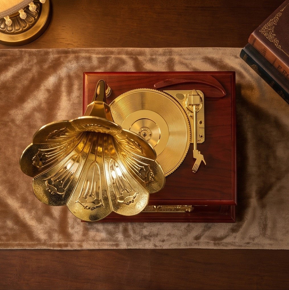 Vintage Gramophone Music Player
