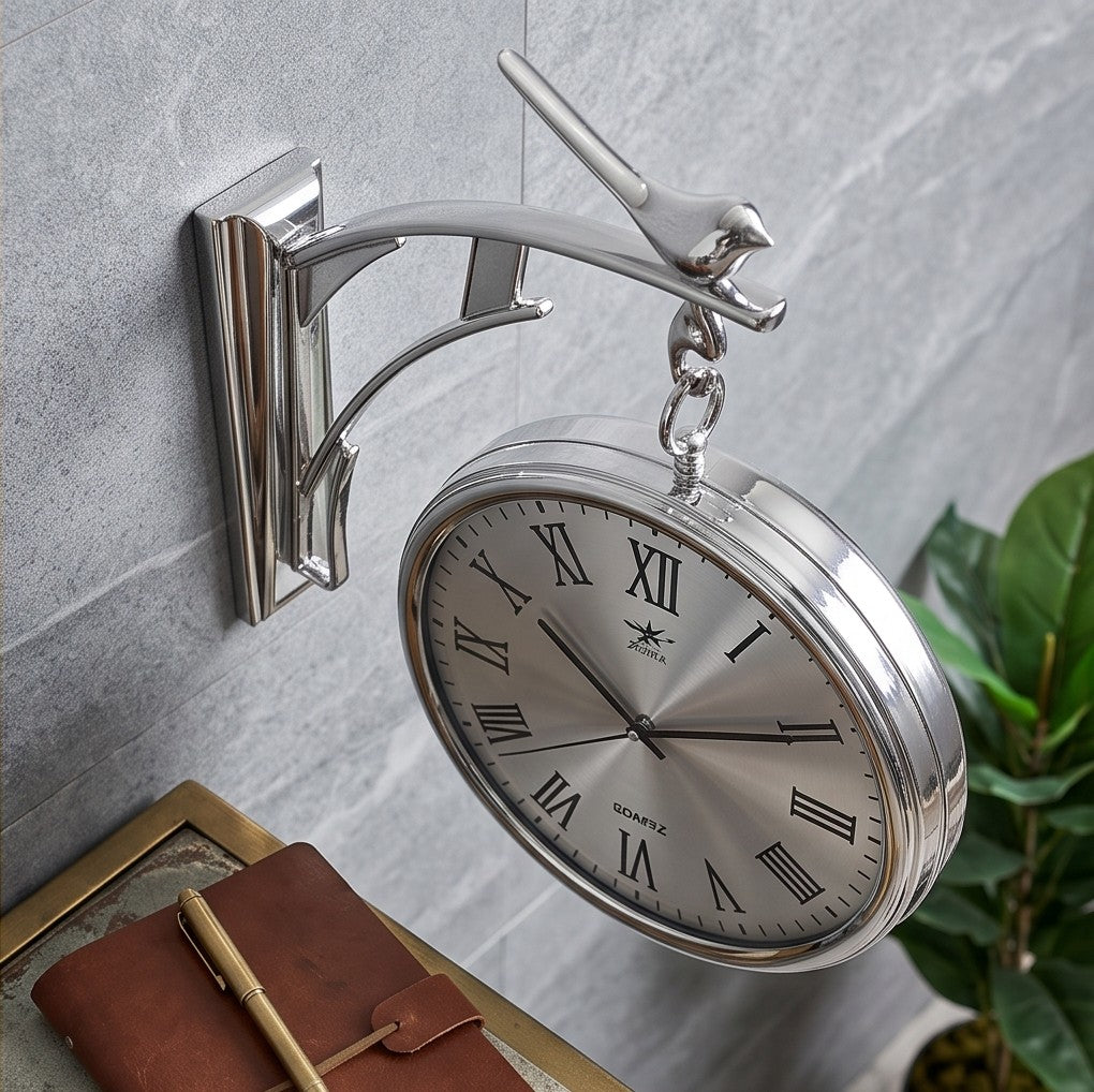 Modern Luxury Wall Clock With Bird Design | Elegant Home Decor Clock