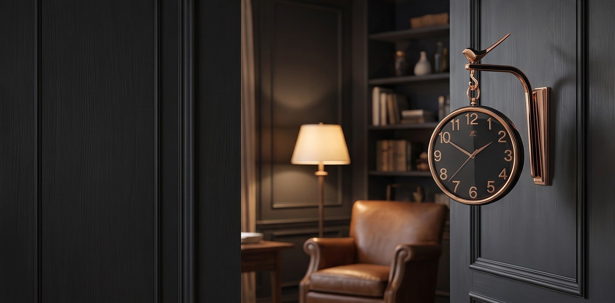 Modern Luxury Wall Clock With Bird Design | Elegant Home Decor Clock