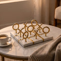 Luxury Golden Tic Tac Toe Decor Set