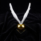 Golden Ascension Wings Sculpture – Modern Decorative Statue