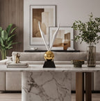 Golden Ascension Wings Sculpture – Modern Decorative Statue