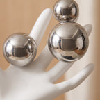 Surreal Hand Sculpture with Silver Orbs – Modern Decorative Statue