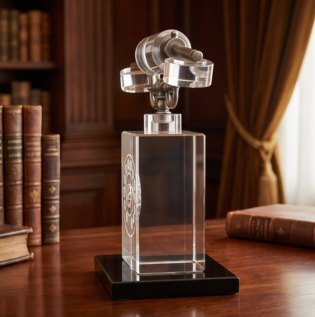 Full Crystal Vintage Telephone Showpiece – Antique Rotary Dial Sculpture