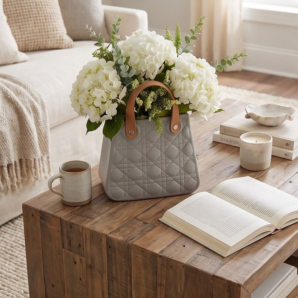 Luxury Handbag Style Decorative Vase