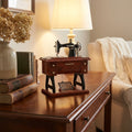 Antique Wooden Sewing Machine Decor Showpiece