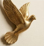 six-piece set of golden flying birds