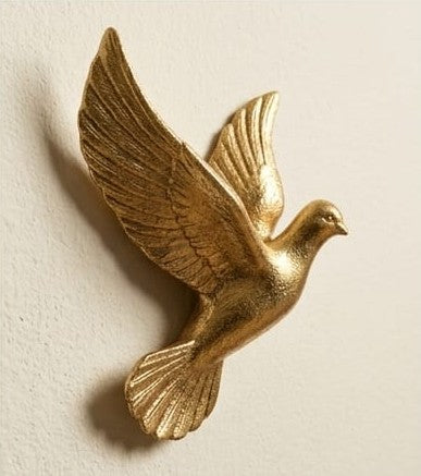 six-piece set of golden flying birds