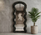wavy full-length mirror