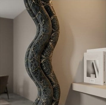 wavy full-length mirror