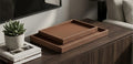 Luxury Textured Serving Tray Set – Premium 2 Pcs Decorative Organizer Trays