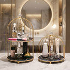 Luxury Waterproof Metal Birdcage Organizer for Bathroom Vanity