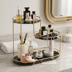3 Layer Mini Marble Cosmetic Makeup Organizer Rack