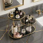 3 Layer Mini Marble Cosmetic Makeup Organizer Rack
