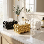 CERAMIC BUBBLE DESIGN TISSUE BOX HOLDER – LUXURY VILLA TABLETOP DECOR