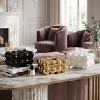 CERAMIC BUBBLE DESIGN TISSUE BOX HOLDER – LUXURY VILLA TABLETOP DECOR