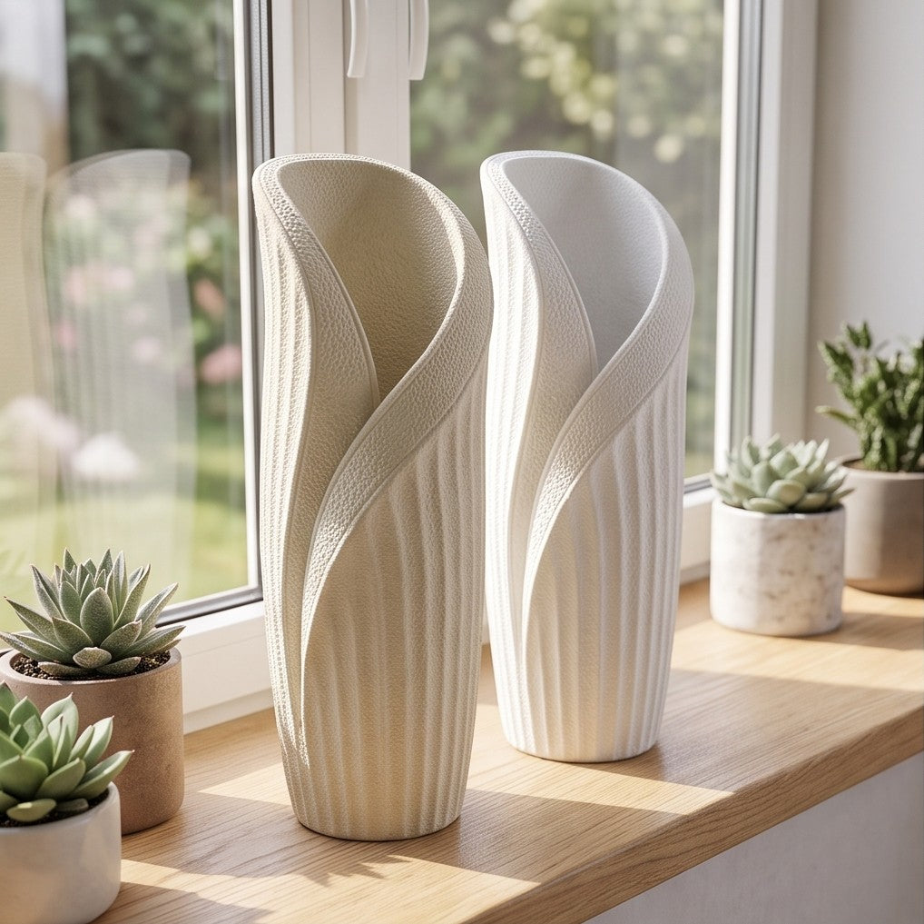 Merlin Living Quartet 3D-printed ceramic vases