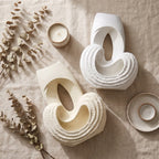 Decorahaus Unity Flow abstract speckled decorative vases