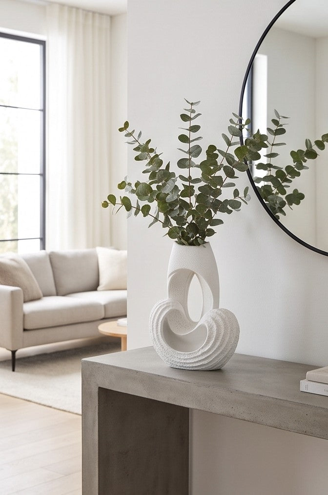 Decorahaus Unity Flow abstract speckled decorative vases