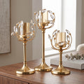 Candleholders Candlestick Holders Crystal,Light Luxury Retro Romantic Dining Table Candlestick Decorations, Home Candlelight Dinner Candelabras