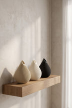 Teardrop-shaped vases