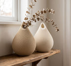 Teardrop-shaped vases