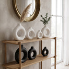 Sawoake doughnut ceramic vases