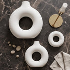Sawoake doughnut ceramic vases
