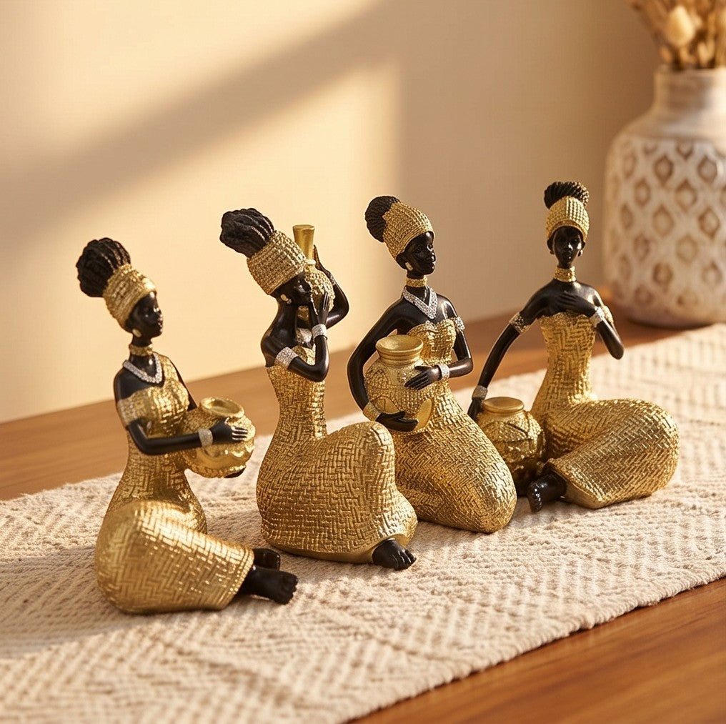 Dwelloria resin figurines, a 3-piece set