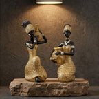 Dwelloria resin figurines, a 3-piece set