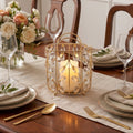 Luxury Crystal Candle Holder – Elegant Gold Table Centerpiece